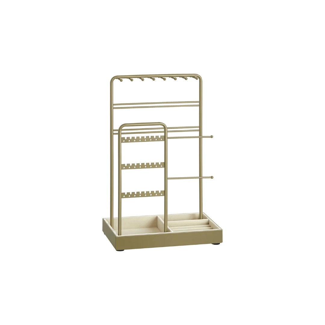 Jewelry Holder Stand With Metal Frame And Velvet Tray – product view 4 | Ridgefield Furniture