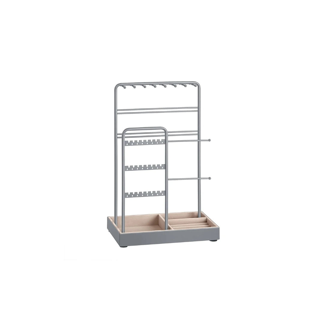 Jewelry Holder Stand With Metal Frame And Velvet Tray – product view 5 | Ridgefield Furniture