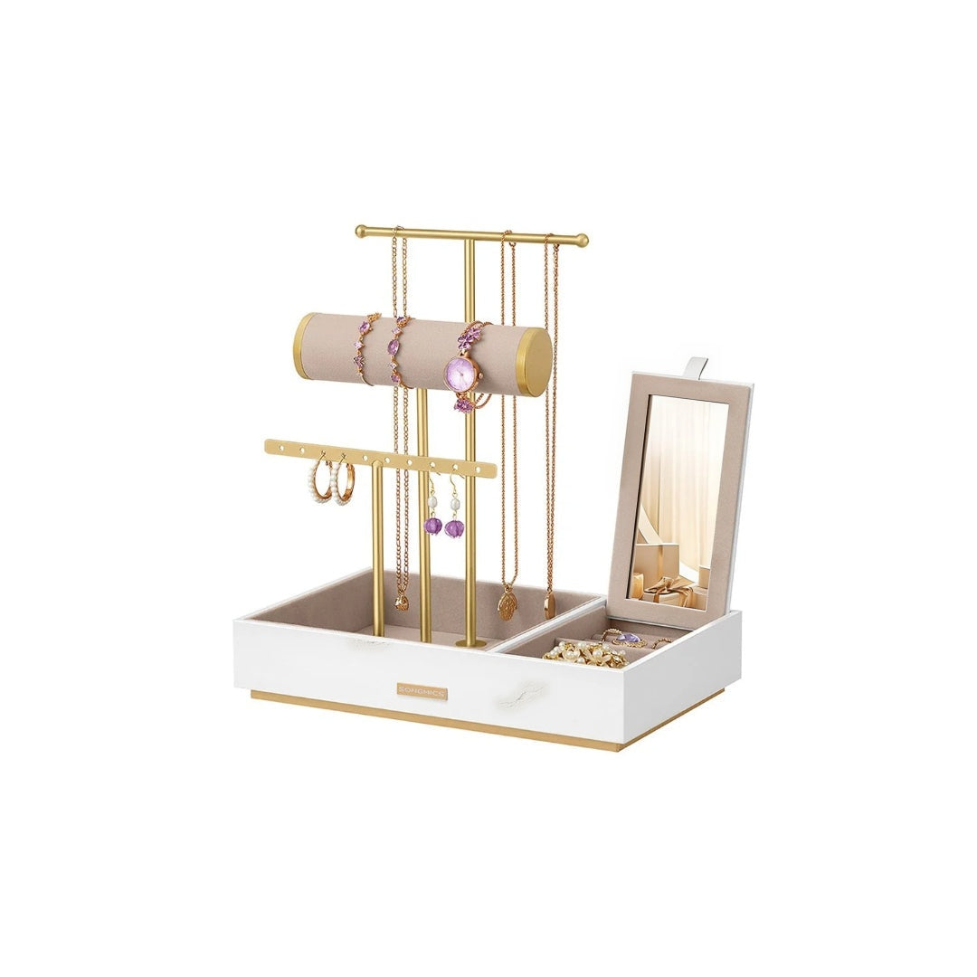 Jewelry Holder Stand With Necklace Bracelet And Earring Rack – product view 3 | Ridgefield Furniture