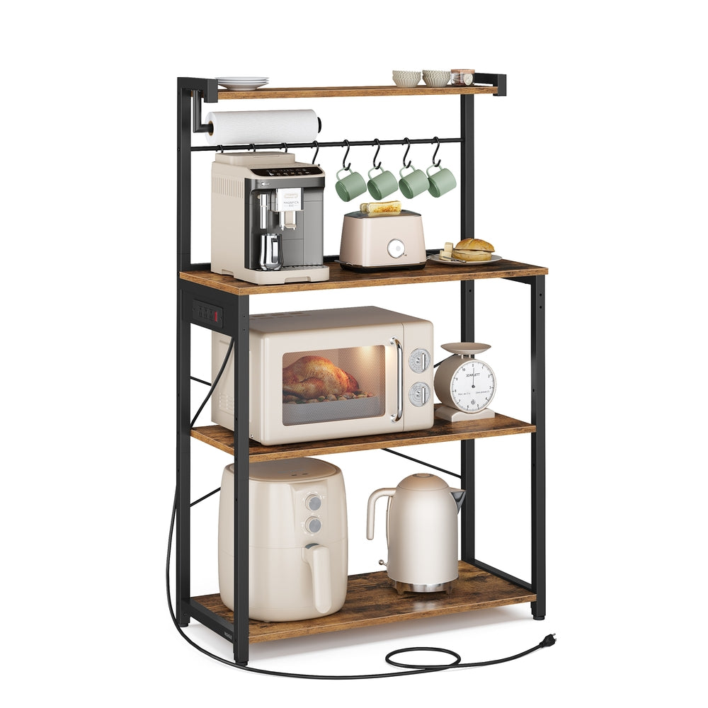 Kitchen Bakers Rack With Power Outlet - product photo 07