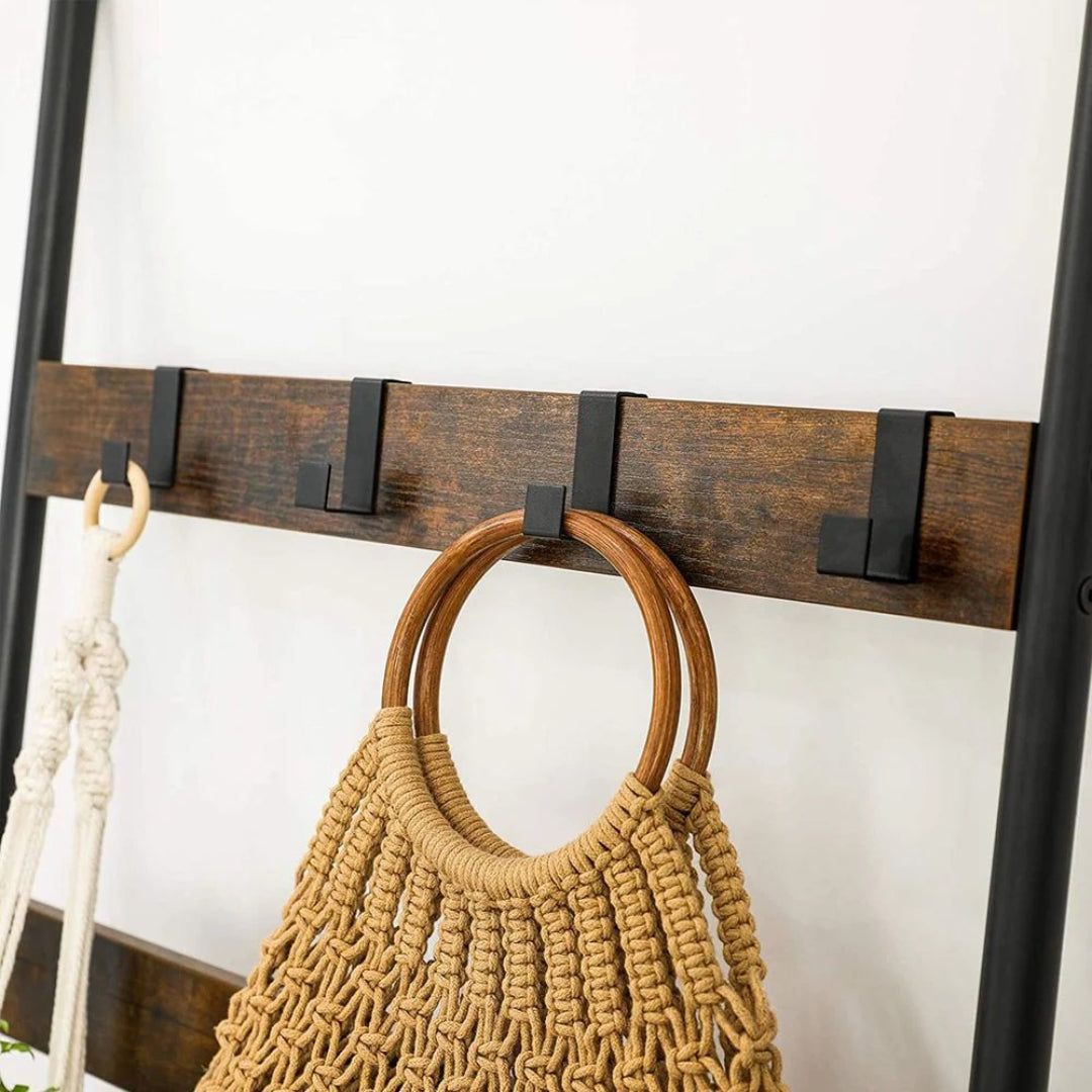 Ladder Shelf 5-Tier Blanket Rack Storage 25.6in Wide – product view 5 | Ridgefield Furniture
