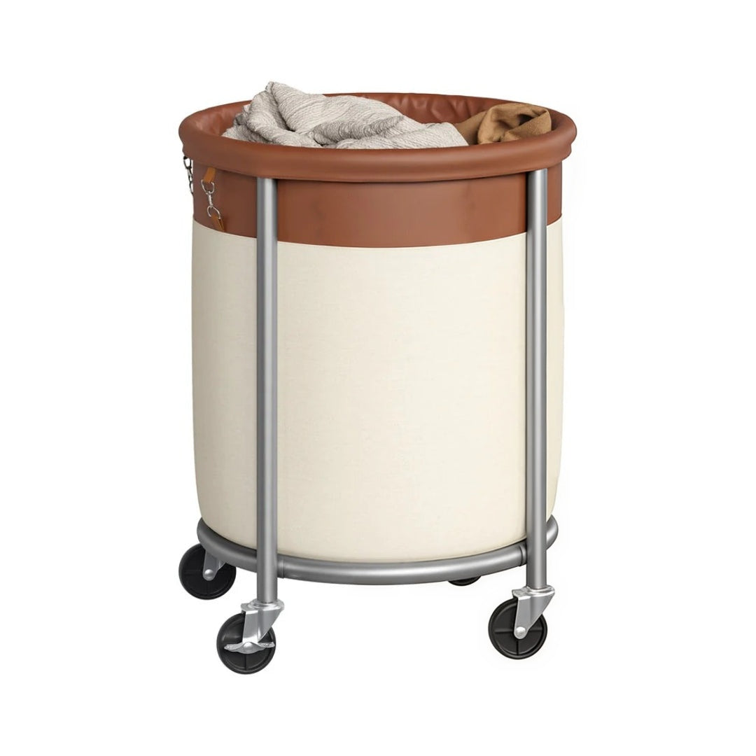 Laundry Basket With Wheels 29 Gallon Removable Bag 28in High – product view 7 | Ridgefield Furniture