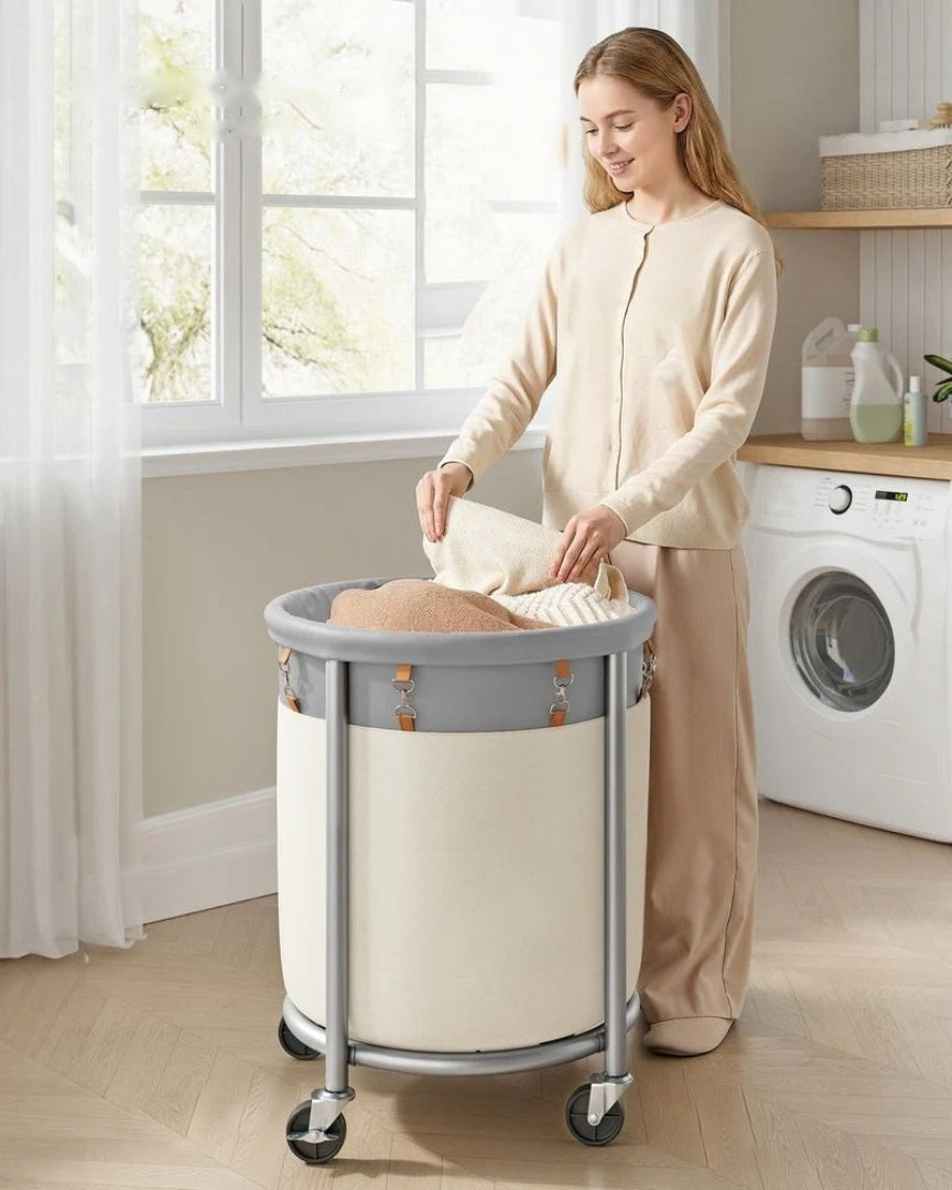 Laundry Basket With Wheels 29 Gallon Removable Bag 28in High – product view 15 | Ridgefield Furniture