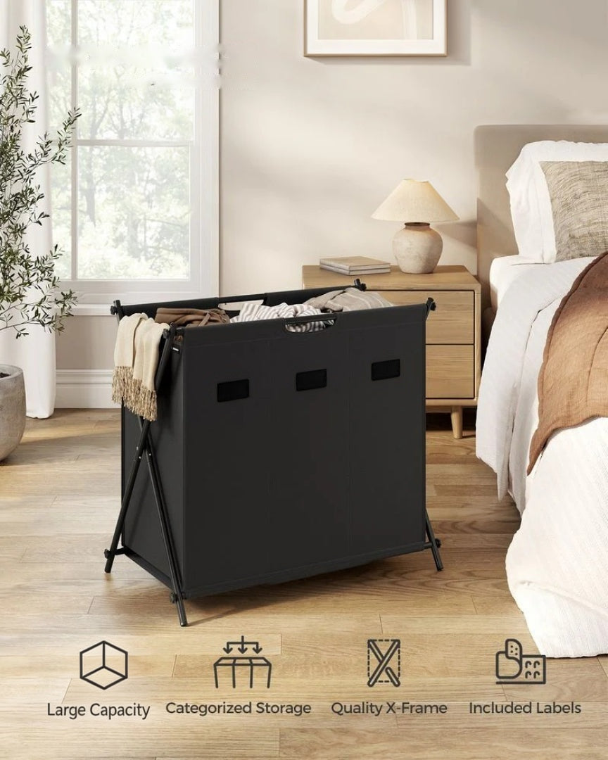 Laundry Hamper 4 Section 40.9 Gallon Collapsible Sorter – product view 12 | Ridgefield Furniture