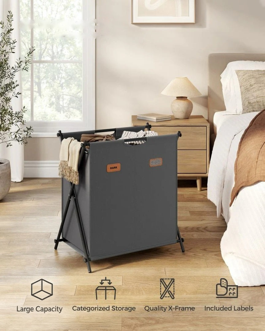 Laundry Hamper 4 Section 40.9 Gallon Collapsible Sorter – product view 18 | Ridgefield Furniture