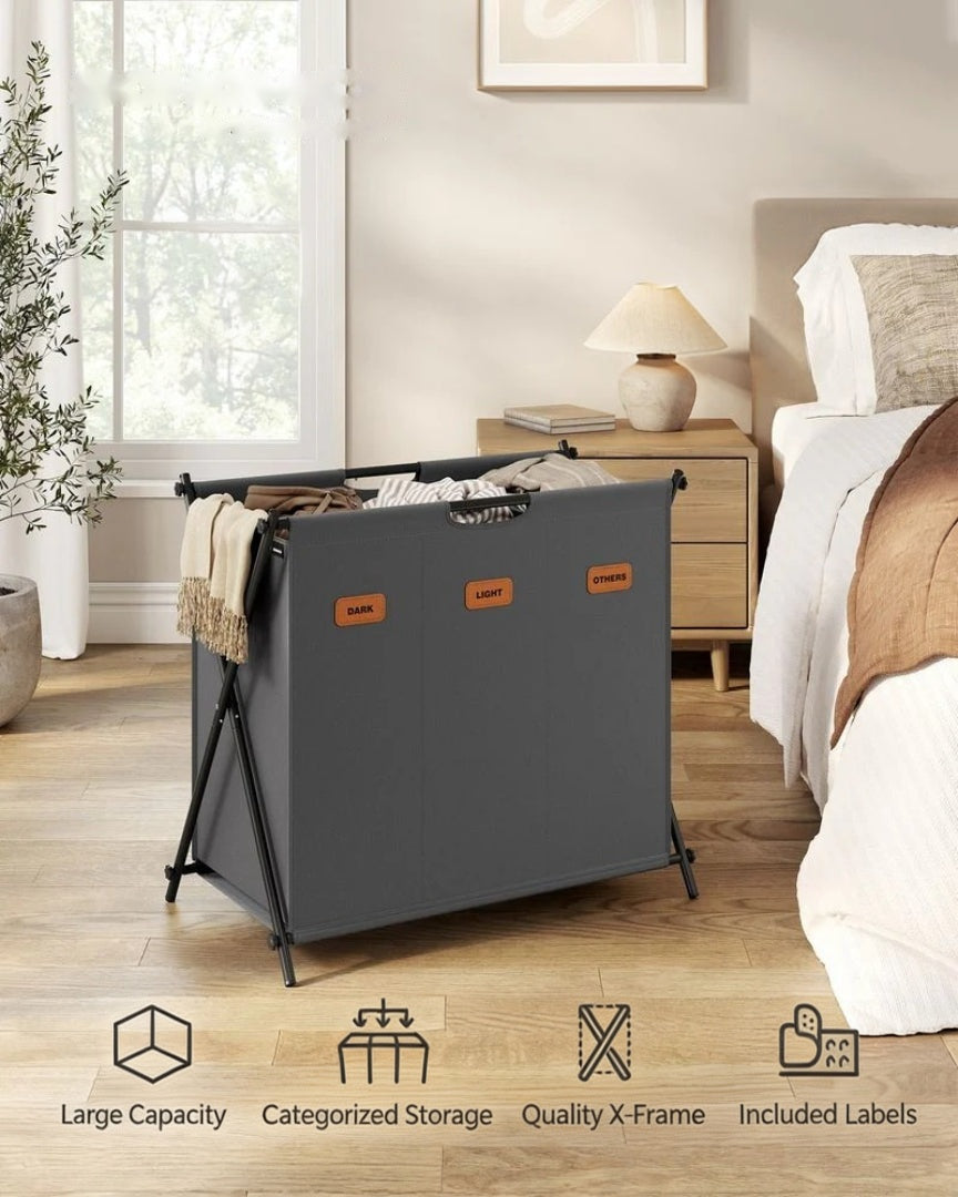 Laundry Hamper 4 Section 40.9 Gallon Collapsible Sorter – product view 19 | Ridgefield Furniture