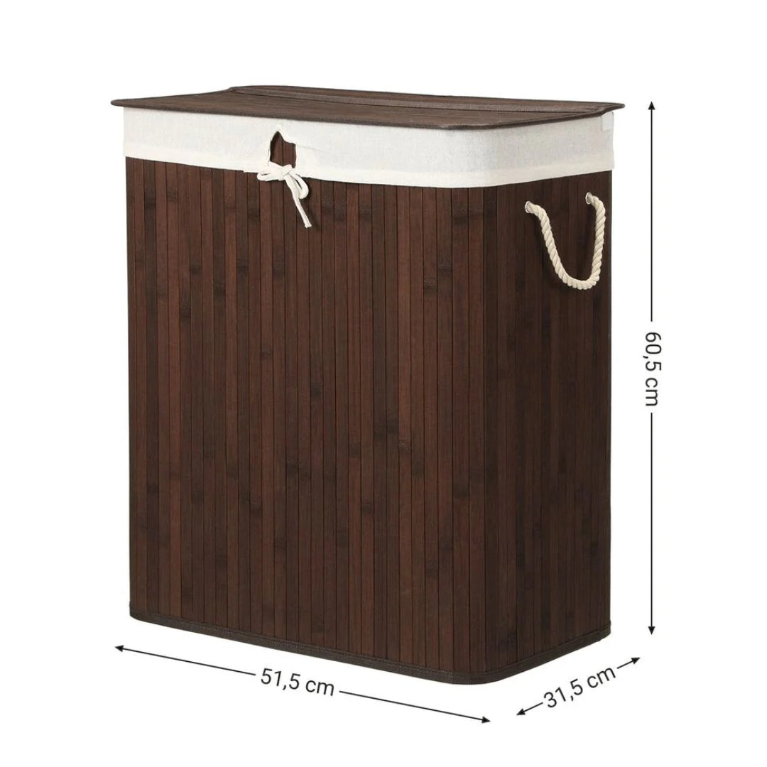 Laundry Hamper With Lid 2 Section 21.99 Gallon Sorter – product view 8 | Ridgefield Furniture