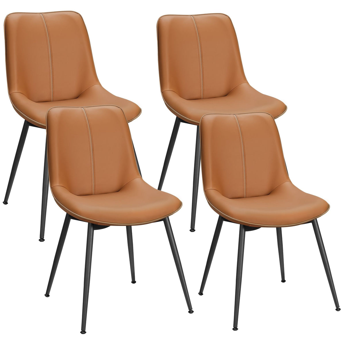 Leather Dining Chairs Set Of 2, 4 Or 6 With Leveling Feet - product photo 40