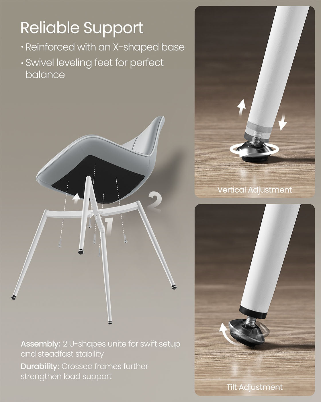 Leather Dining Chairs Set - product photo 15