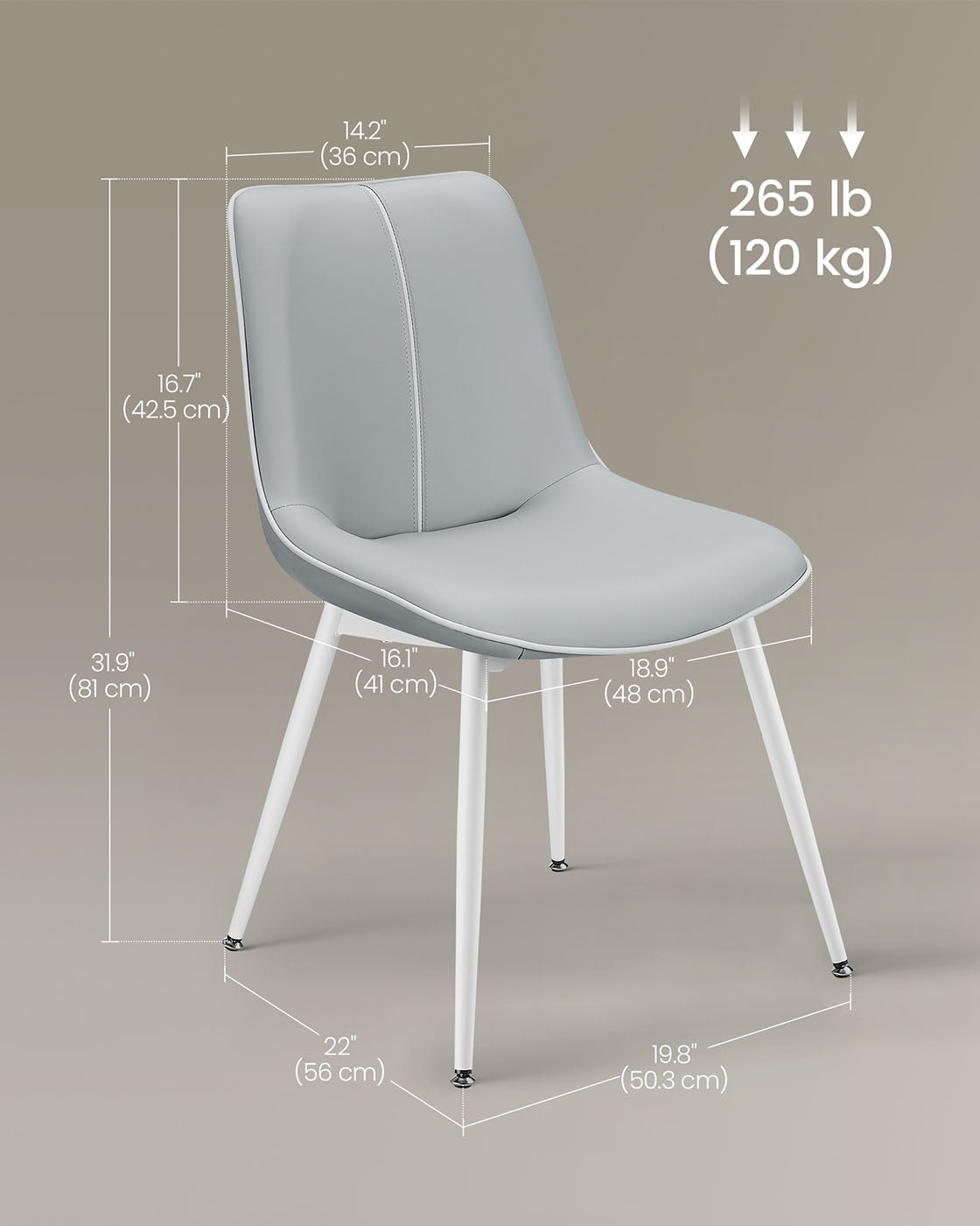 Leather Dining Chairs Set - product photo 16