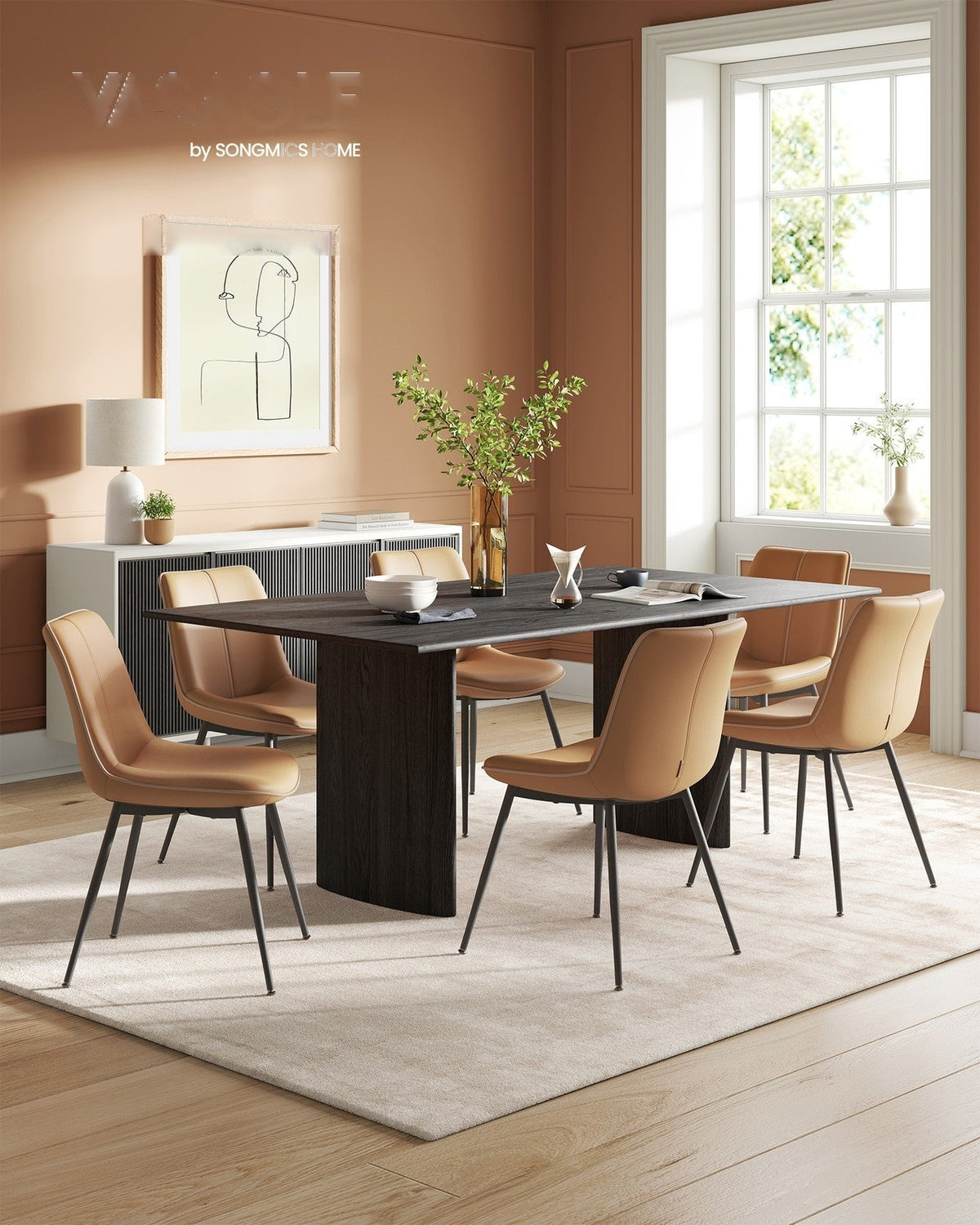 Leather Dining Chairs Set - product photo 18