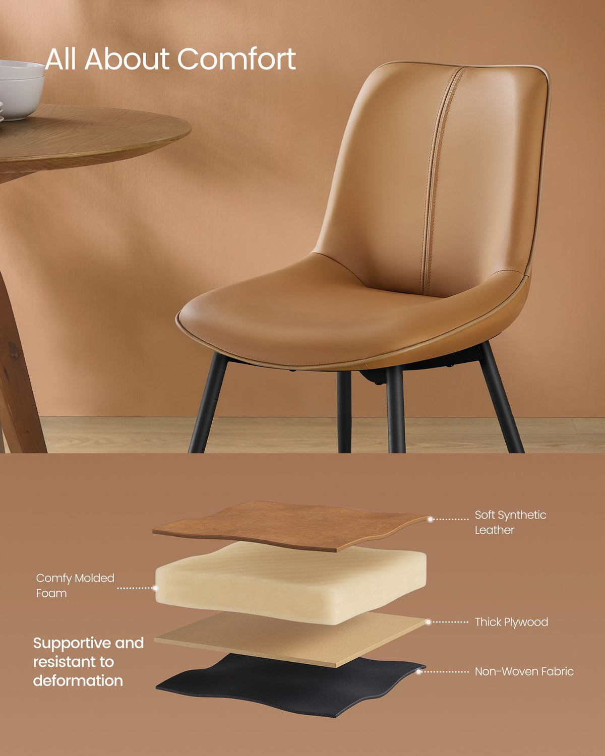 Leather Dining Chairs Set - product photo 20