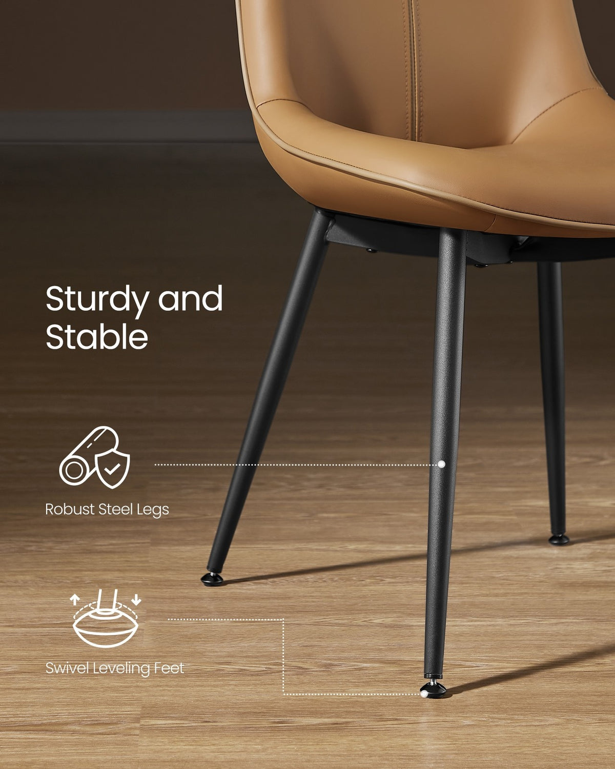 Leather Dining Chairs Set - product photo 22