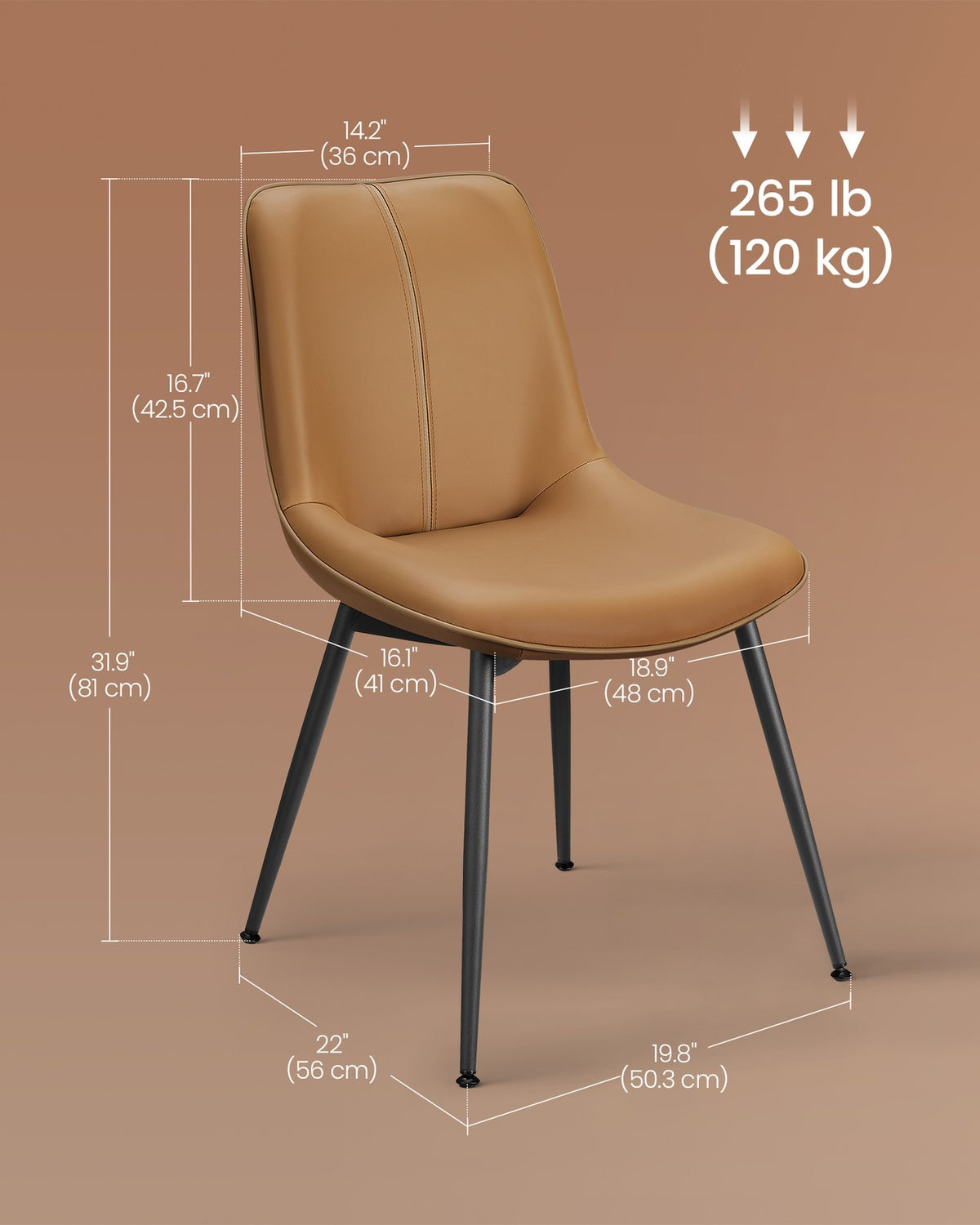 Leather Dining Chairs Set - product photo 24