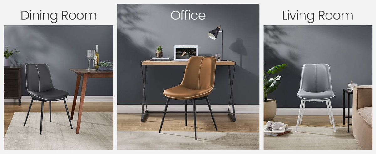 Leather Dining Chairs Set - product photo 33