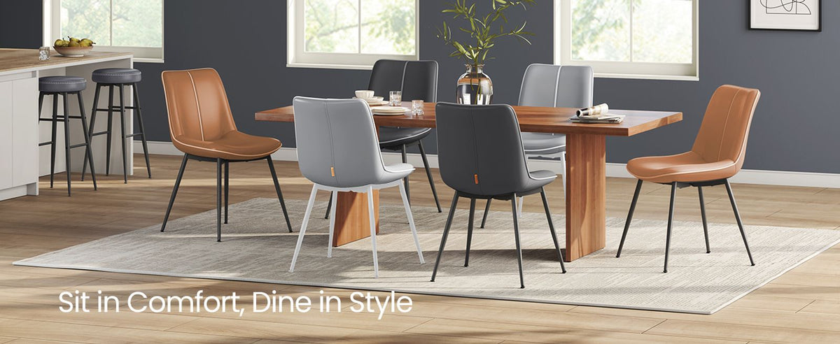 Leather Dining Chairs Set - product photo 34