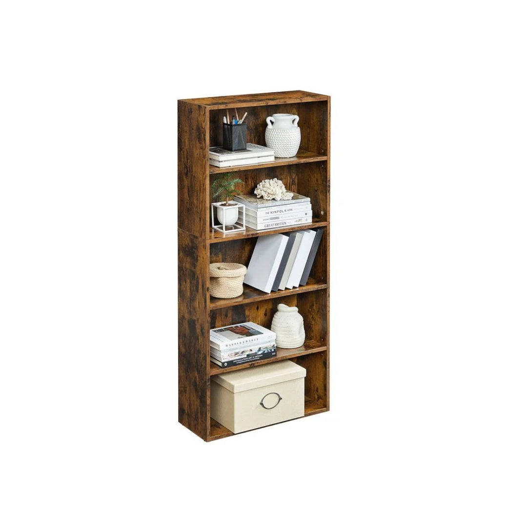 5 Tier Bookcase With Adjustable Shelves – product view 7 | Ridgefield Furniture