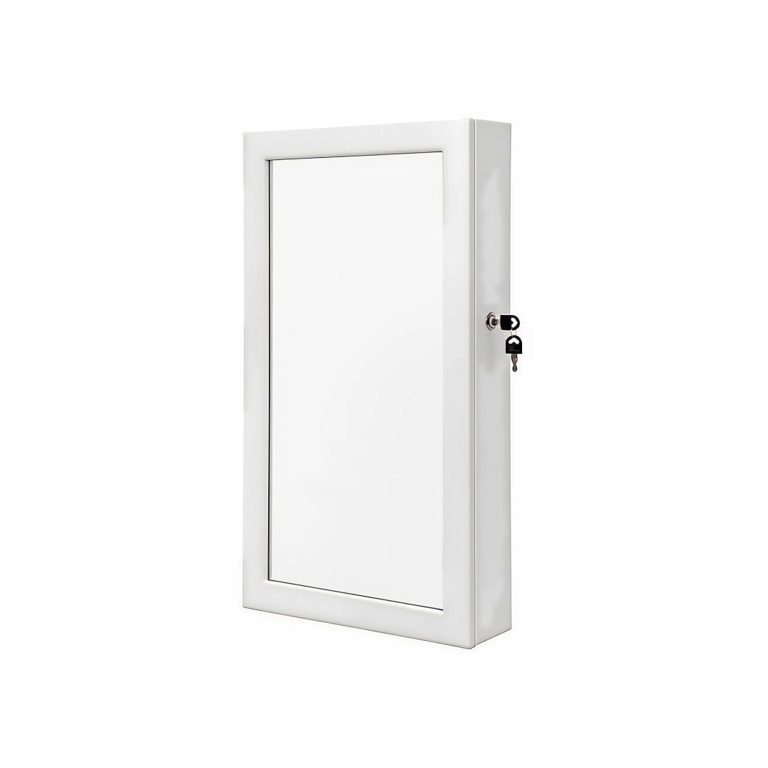 Lockable Mirror Jewelry Cabinet Wall Mounted Organizer – product view 2 | Ridgefield Furniture