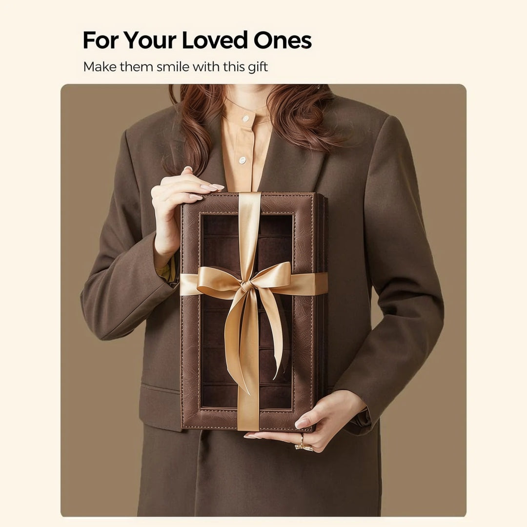 Lockable Watch Box With Glass Lid 6 8 Or 12 Slot – product view 46 | Ridgefield Furniture