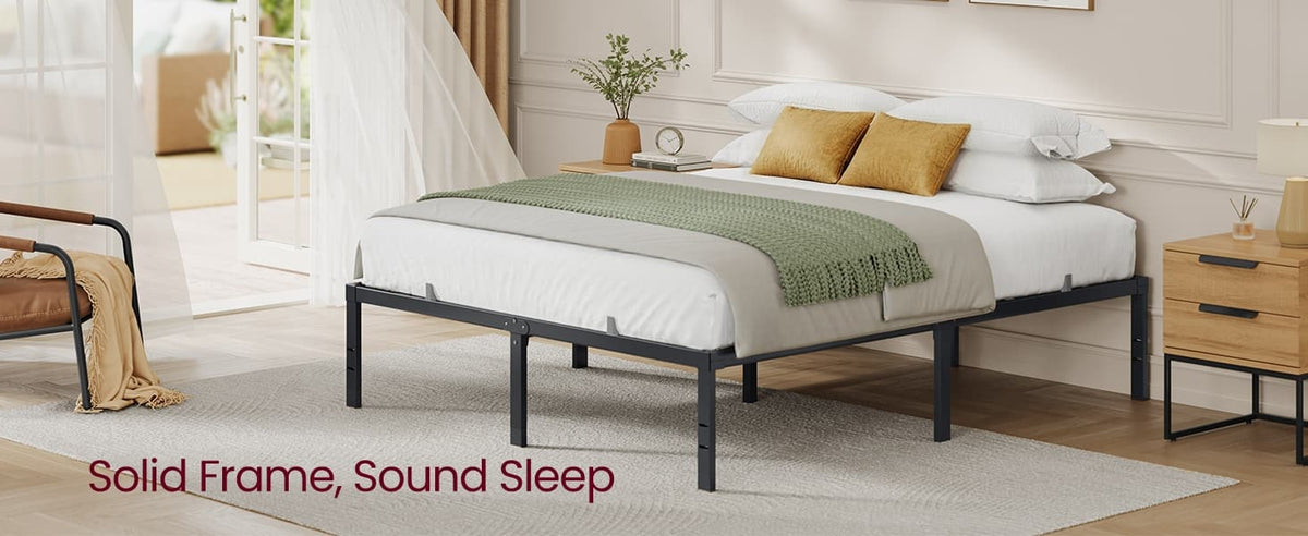 Metal Bed Frame With Under Bed Storage And Quick Lock Slats - product photo 27