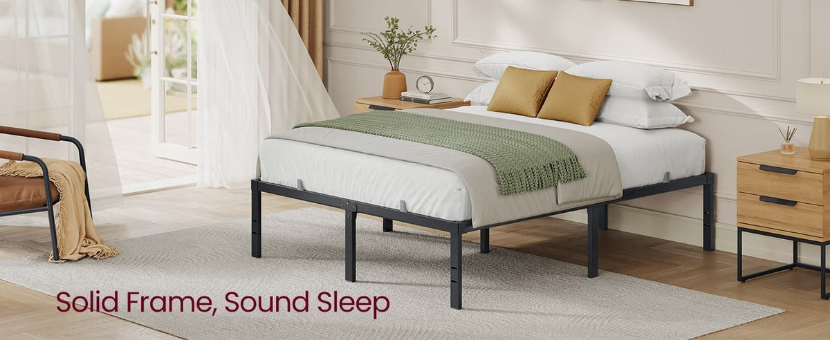 Metal Bed Frame With Under Bed Storage And Quick Lock Slats - product photo 31
