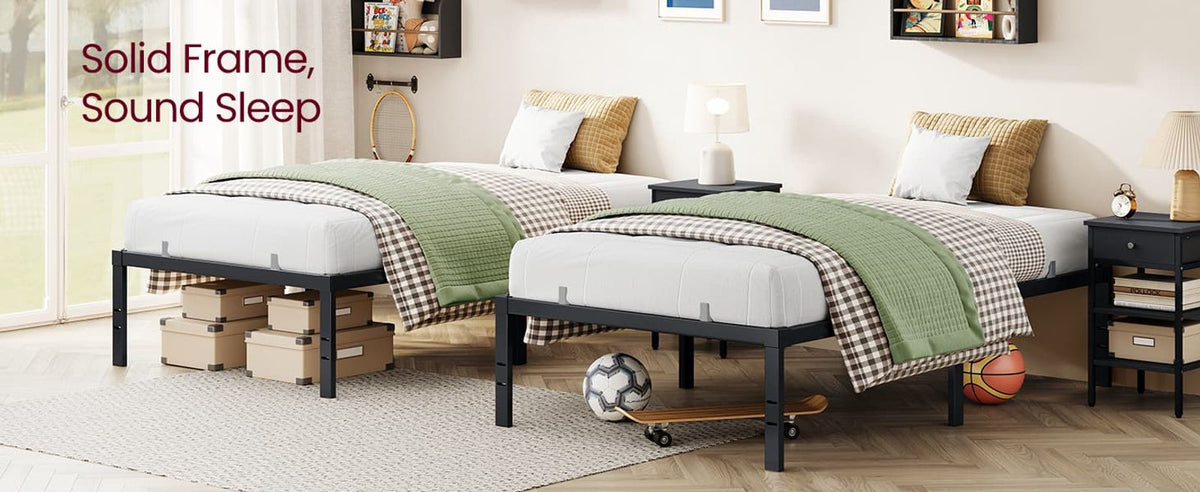 Metal Bed Frame With Under-Bed Storage - product photo 16