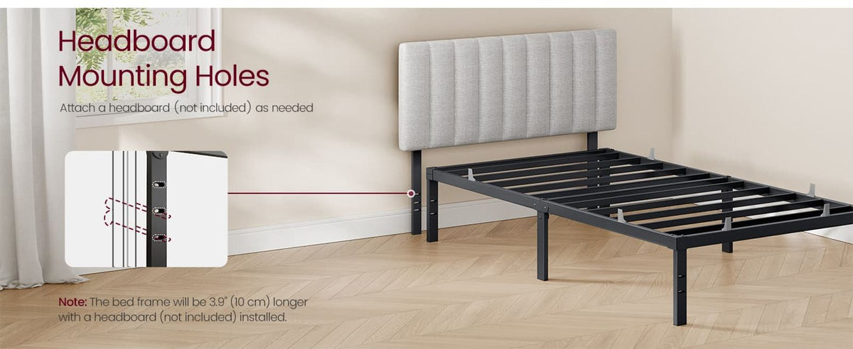 Metal Bed Frame With Under-Bed Storage - product photo 22