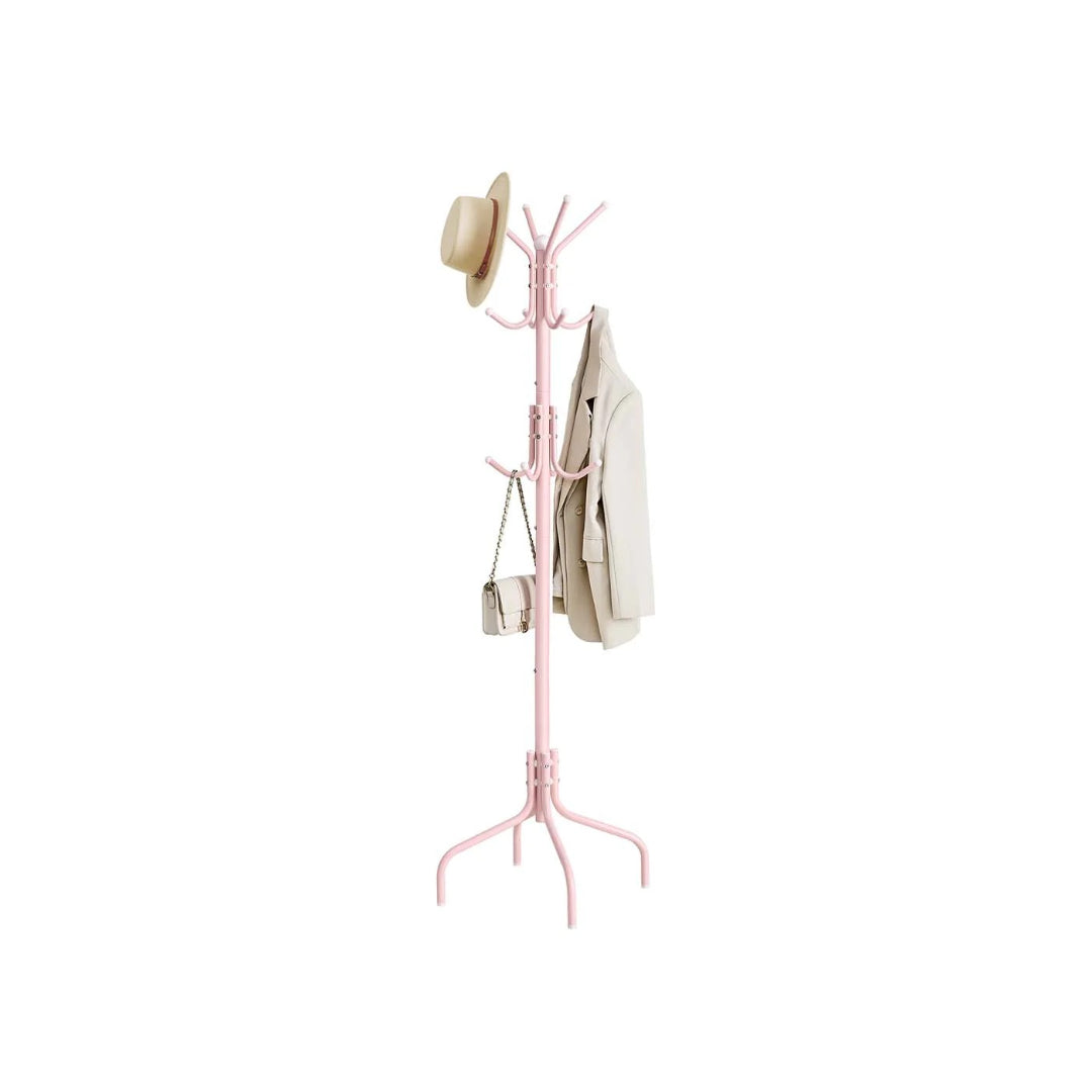 Freestanding Coat Rack With 12 Hooks & 4 Leg Base Stand – product view 3 | Ridgefield Furniture