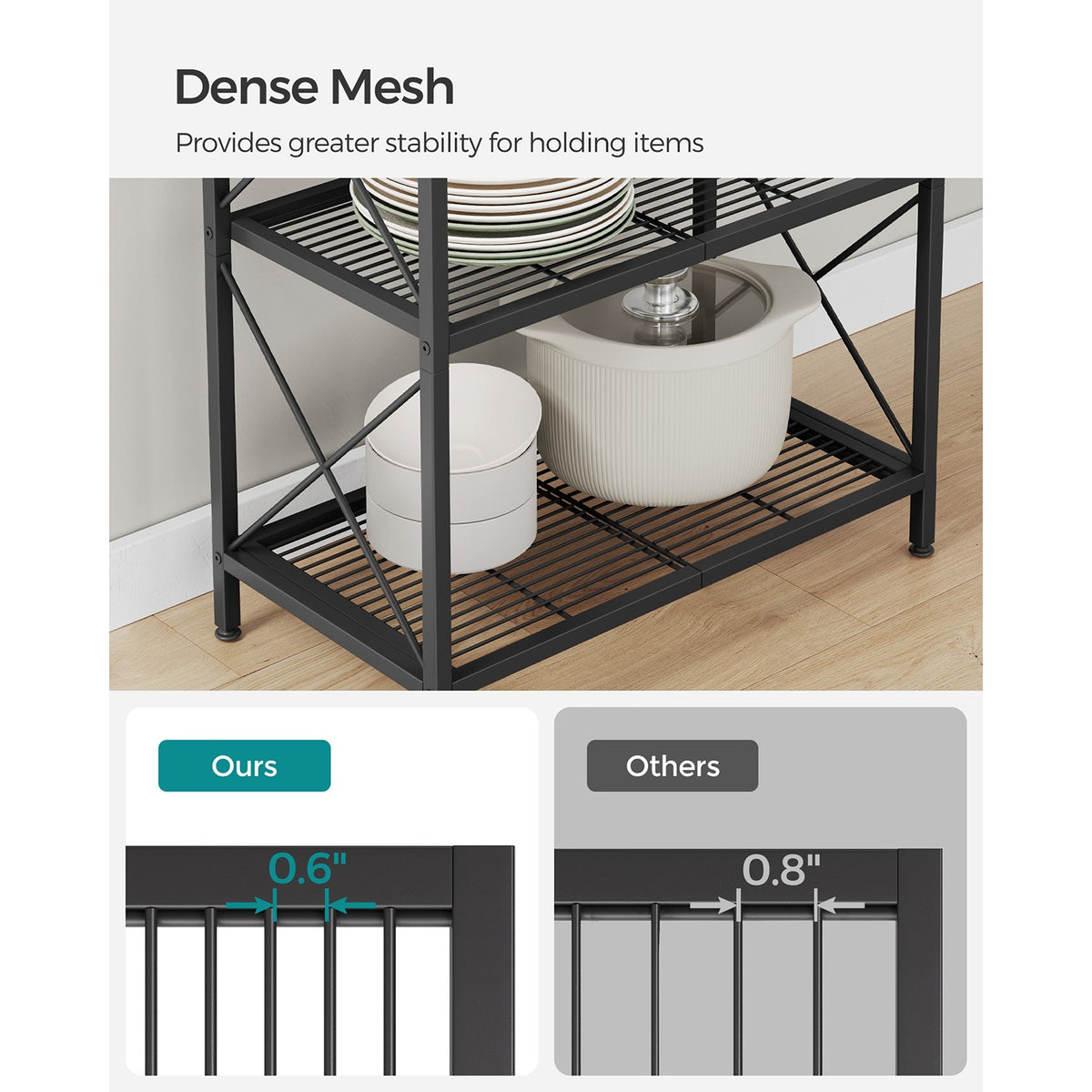Metal Storage Shelf With X Side Frames - product photo 12