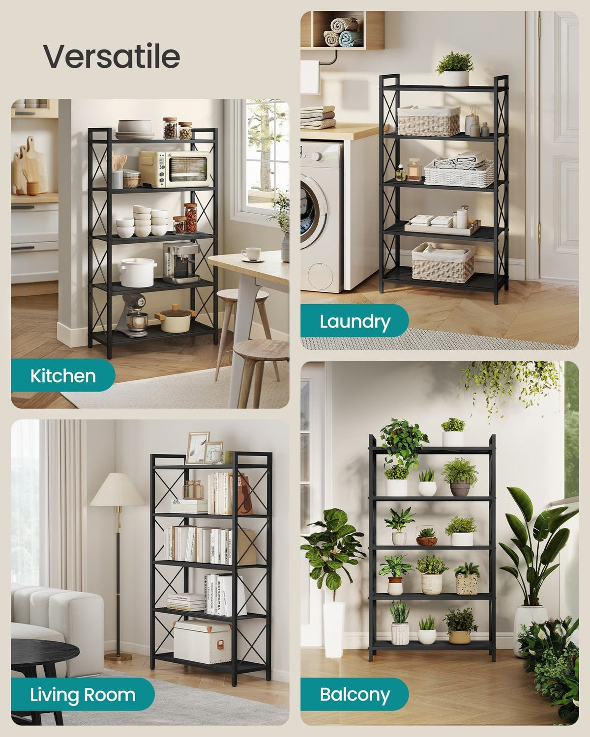 Metal Storage Shelf With X Side Frames - product photo 26