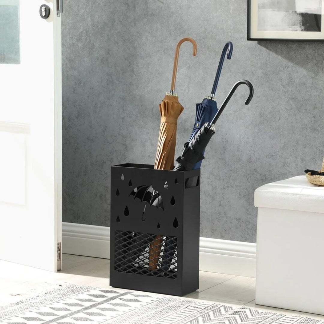 Metal Umbrella Stand With Cutout Design – product view 2 | Ridgefield Furniture