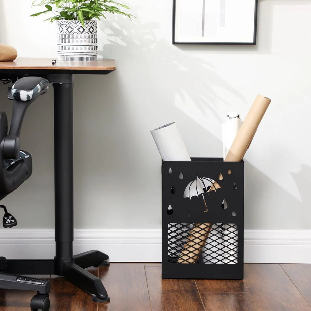 Metal Umbrella Stand With Cutout Design – product view 3 | Ridgefield Furniture