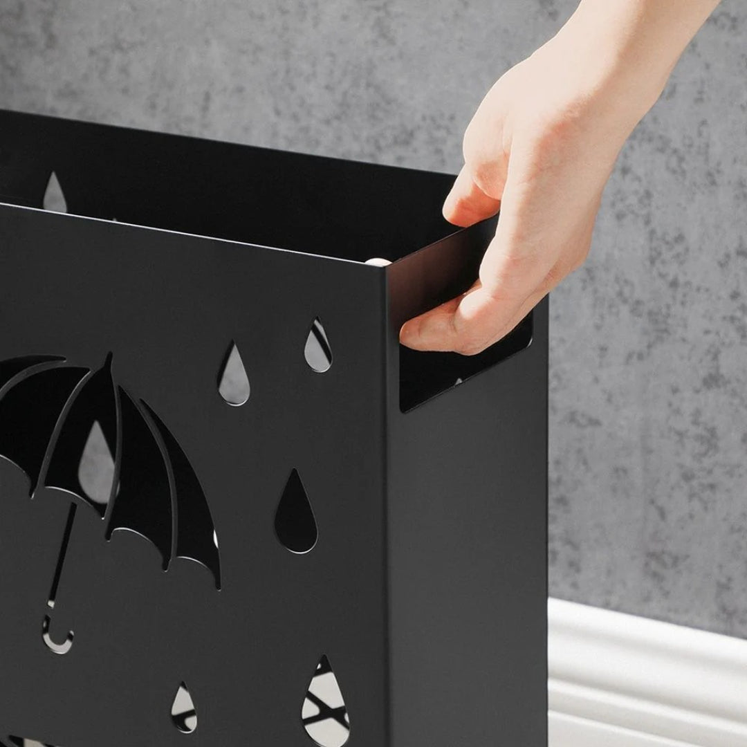 Metal Umbrella Stand With Cutout Design – product view 5 | Ridgefield Furniture