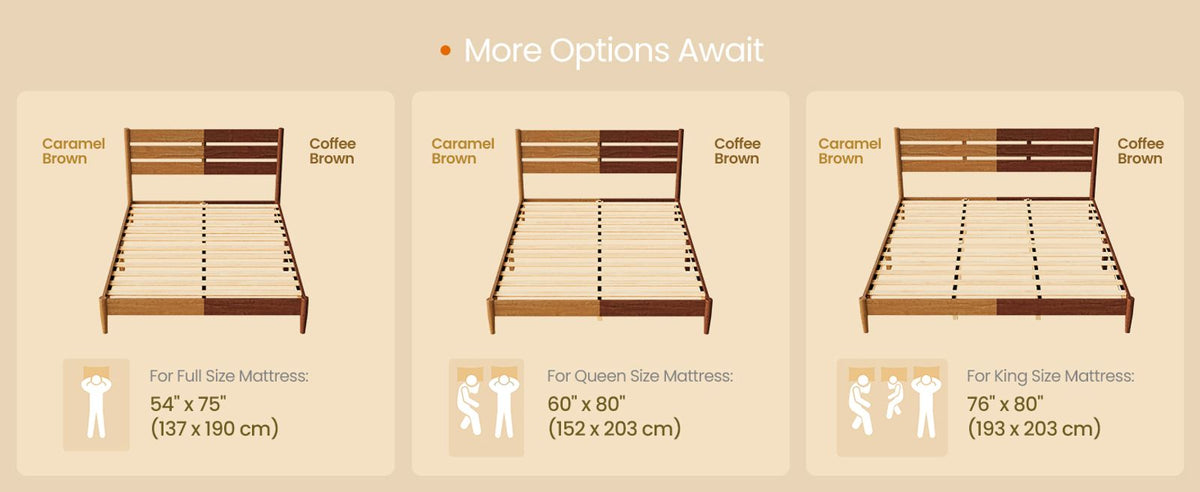 Mid-Century Modern Bed Frame With LED Headboard & Charging Station - product photo 43