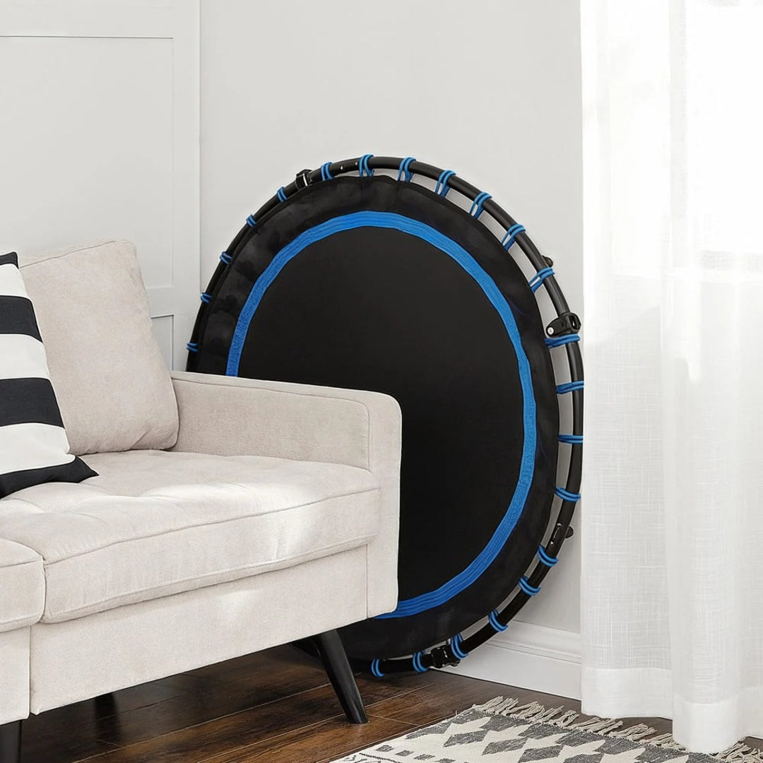 Mini Fitness Trampoline 40in Rebounder With Handle 264lb Capacity – product view 8 | Ridgefield Furniture