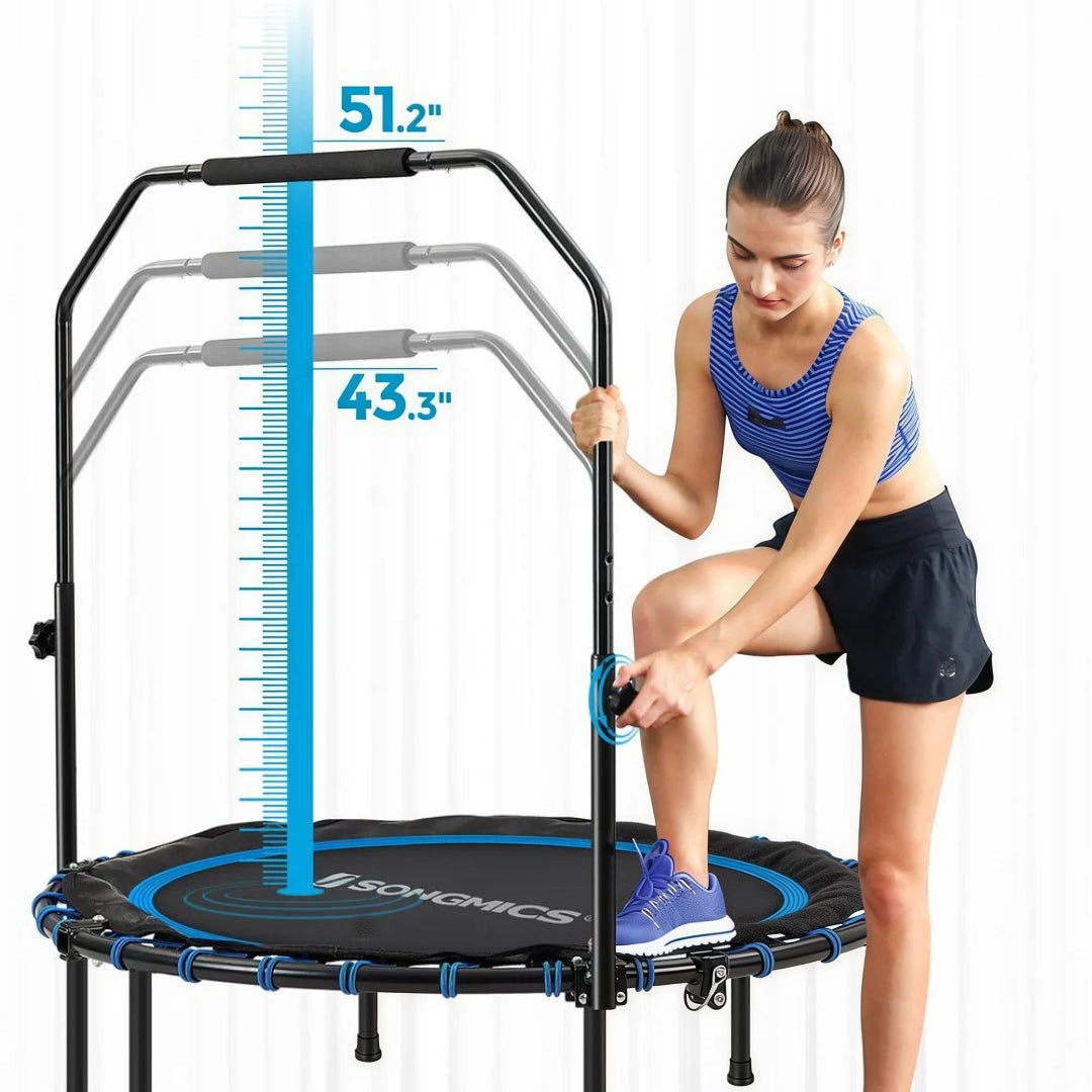 Mini Fitness Trampoline 40in Rebounder With Handle 264lb Capacity – product view 9 | Ridgefield Furniture
