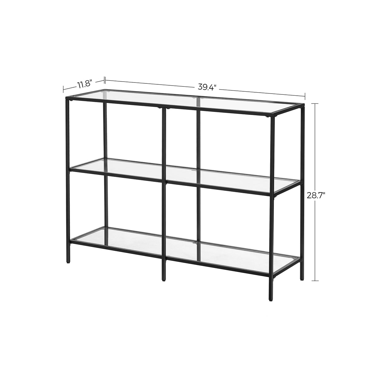 Modern Design Golden Glass Console Sofa Table - product photo 12