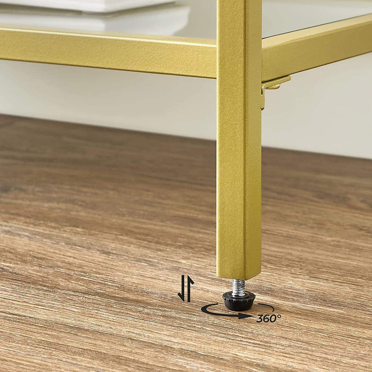 Modern Design Golden Glass Console Sofa Table - product photo 20