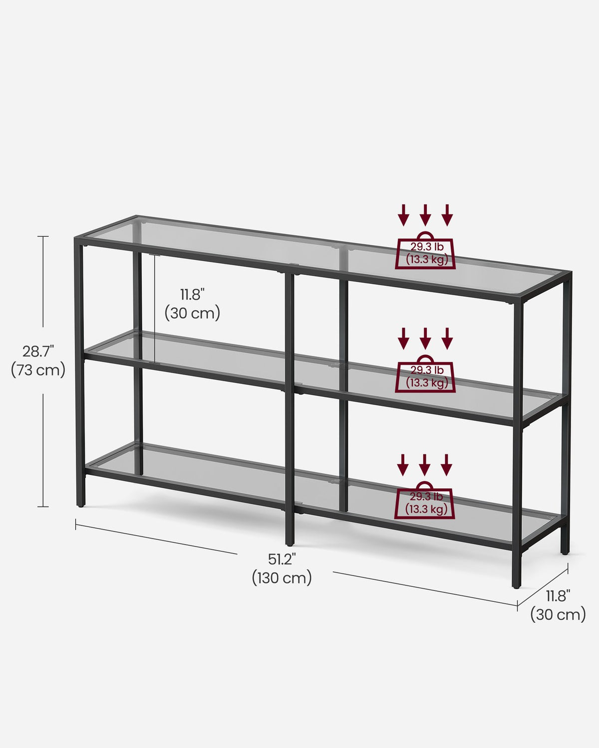 Modern Design Golden Glass Console Sofa Table - product photo 27