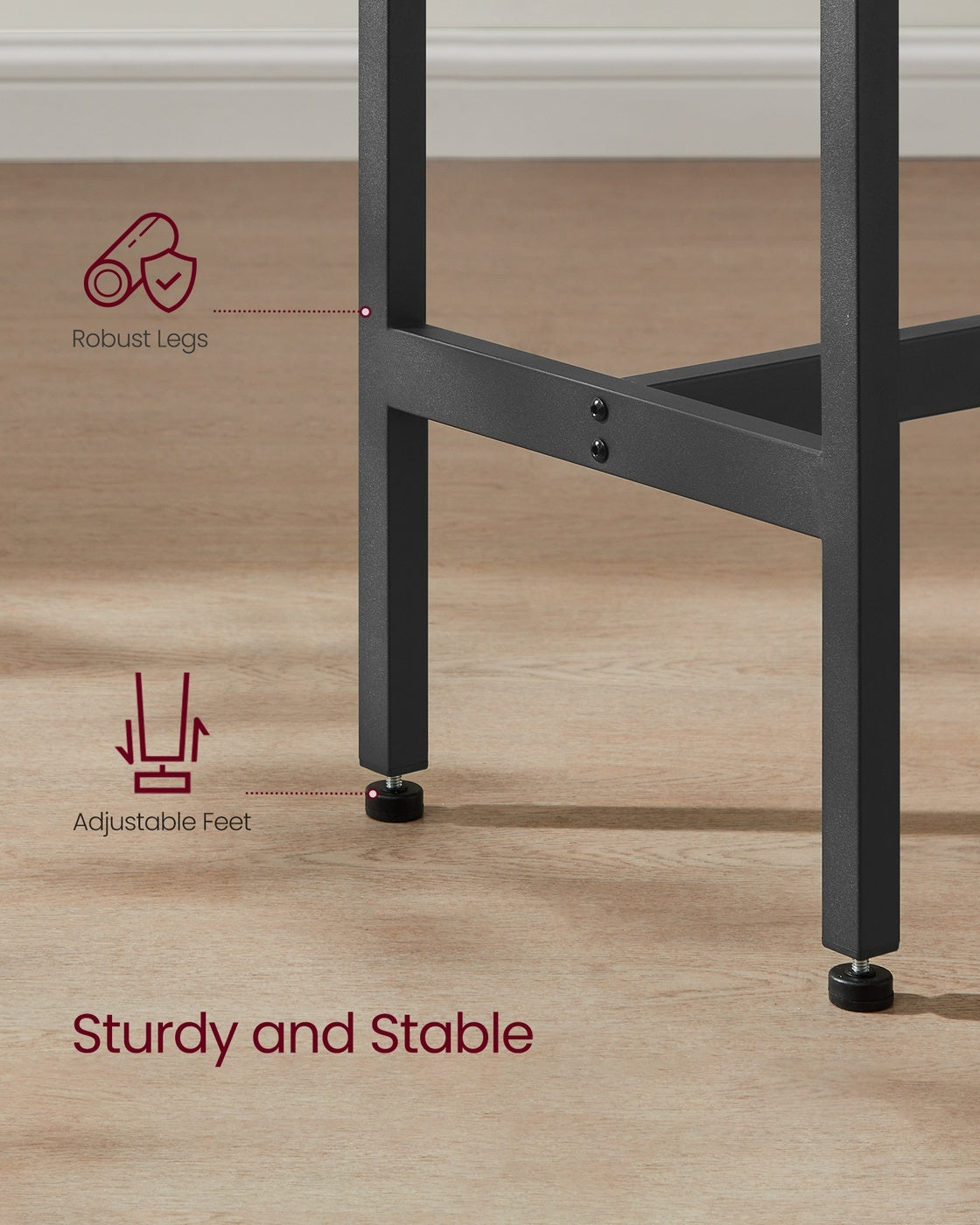 Narrow Bar Table With Metal Frame - product photo 07