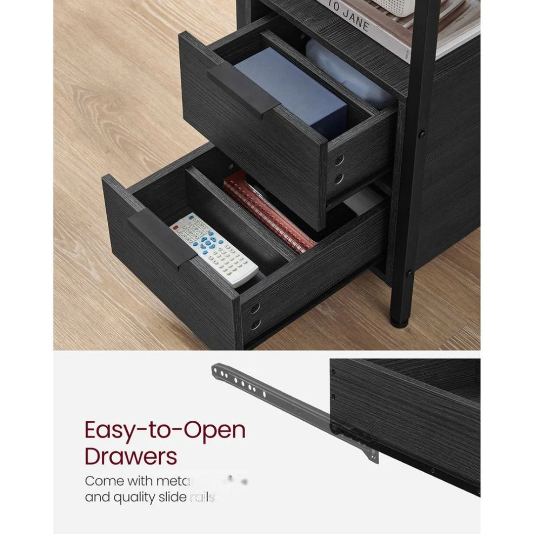Narrow End Table With Charging Station And 2 Drawers – product view 10 | Ridgefield Furniture