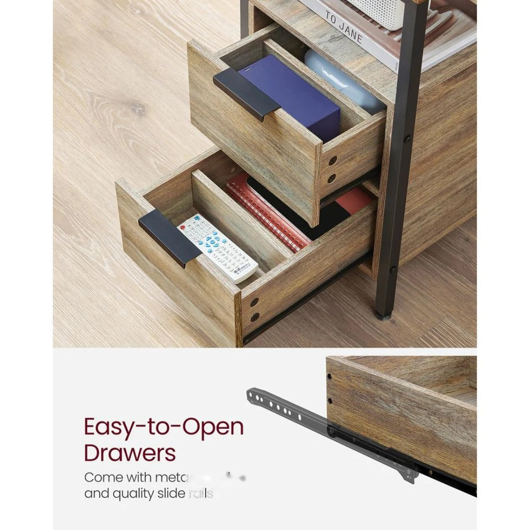 Narrow End Table With Charging Station And 2 Drawers – product view 16 | Ridgefield Furniture