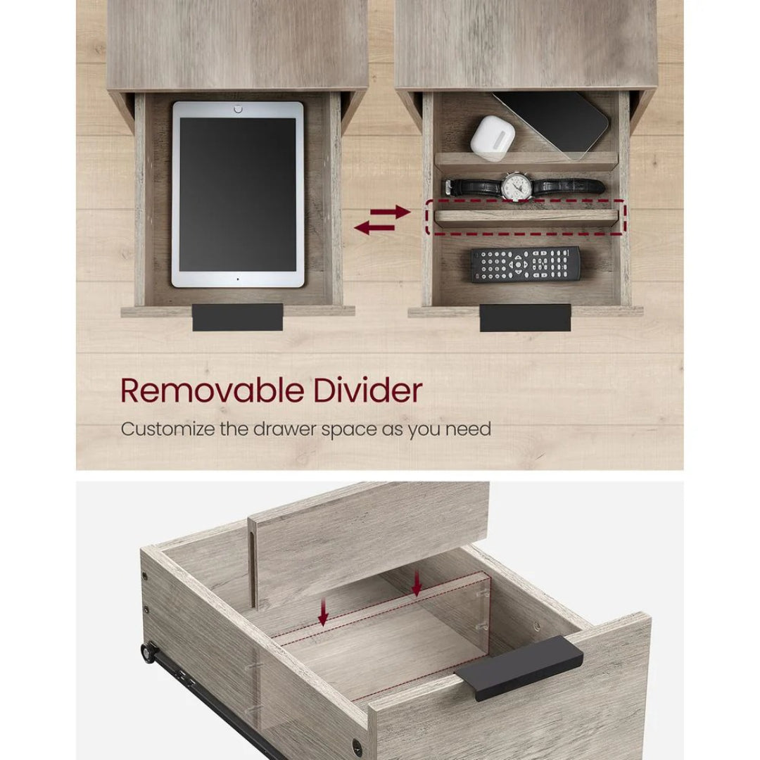Narrow End Table With Charging Station And 2 Drawers – product view 29 | Ridgefield Furniture