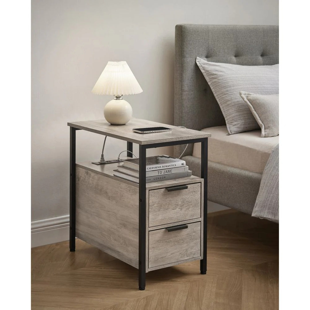 Narrow End Table With Charging Station And 2 Drawers – product view 32 | Ridgefield Furniture