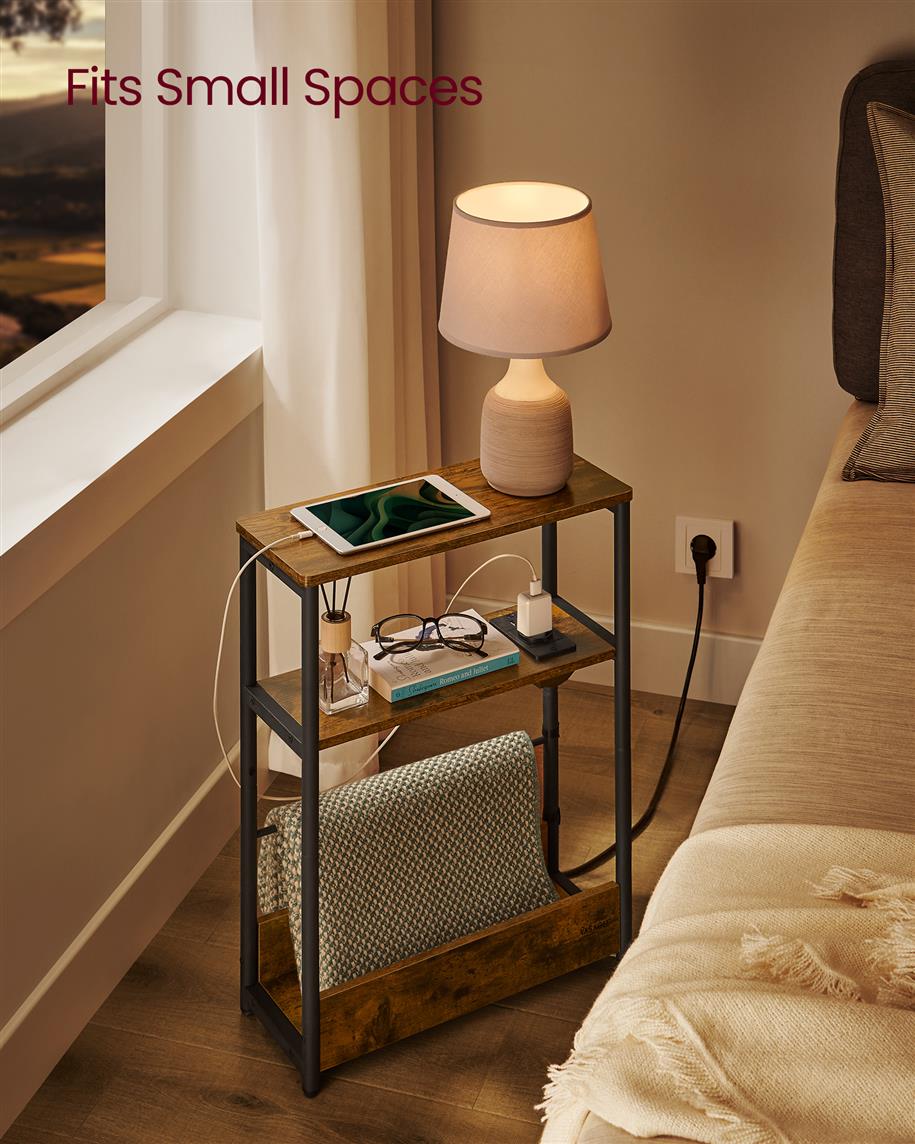 Narrow Side Table With Charging Station - product photo 11
