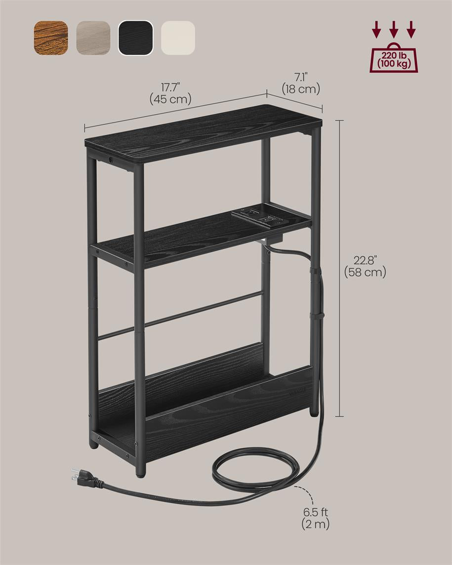 Narrow Side Table With Charging Station - product photo 23