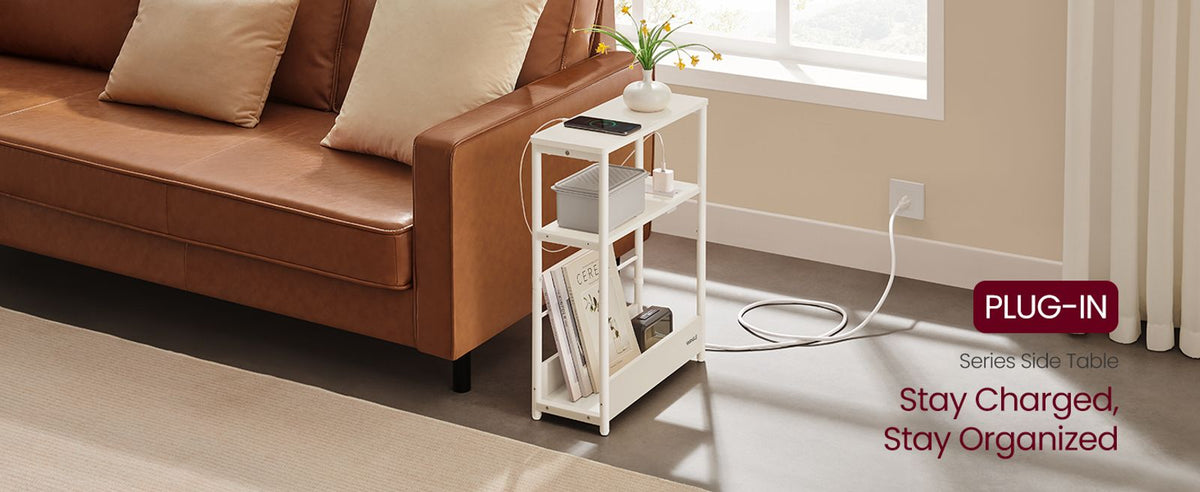 Narrow Side Table With Charging Station - product photo 43