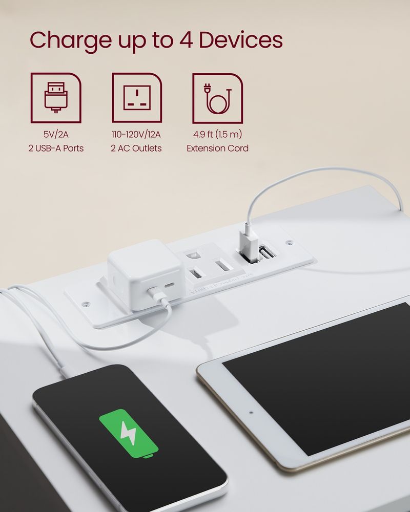 Nightstand With Charging Station - product photo 03