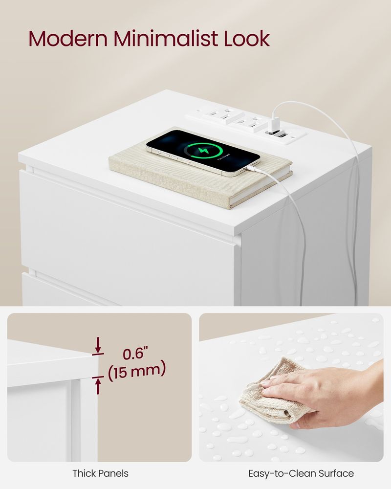 Nightstand With Charging Station - product photo 07