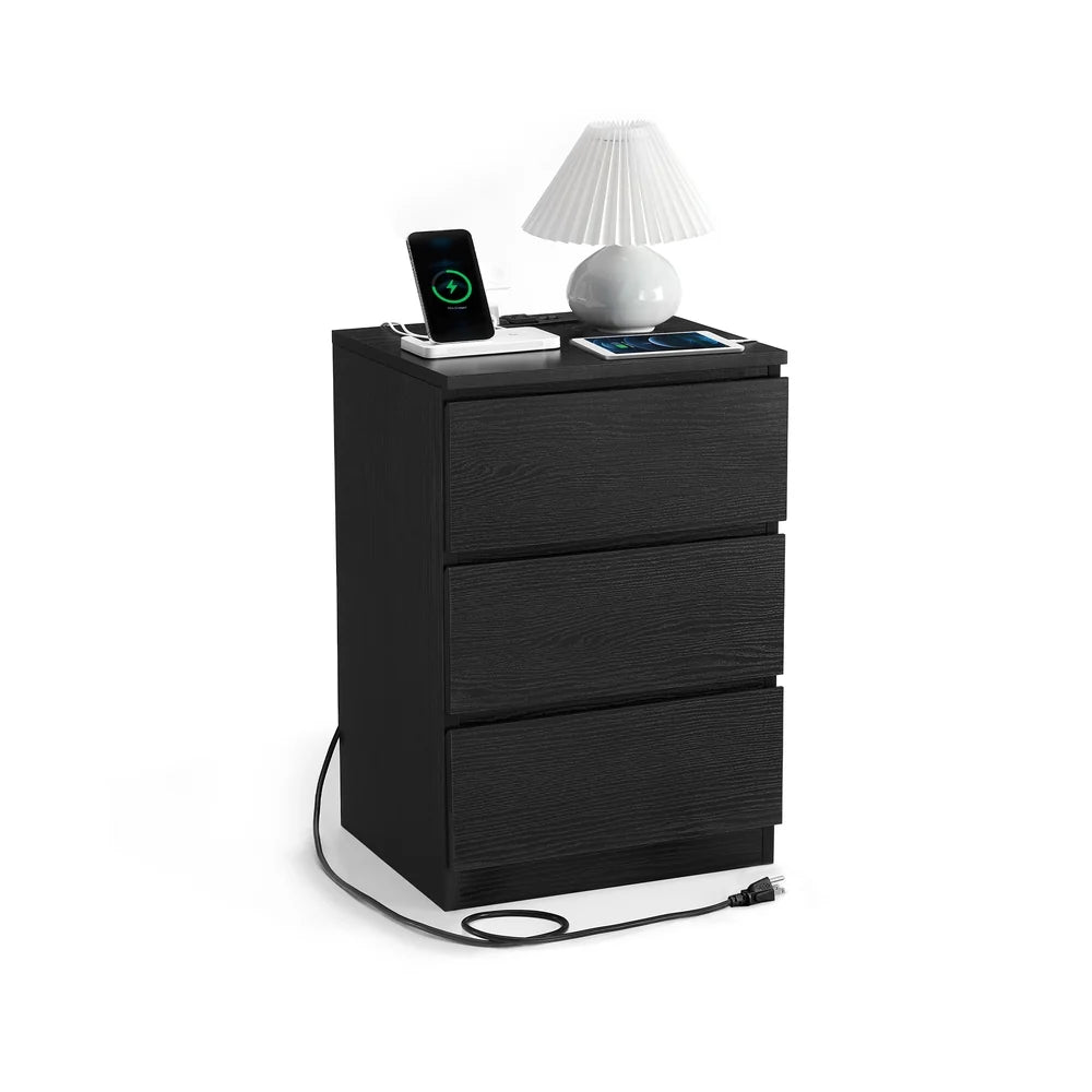 Nightstand With Charging Station - ULET631B58